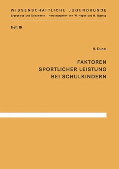 Cover Faktoren sportlicher Leistung bei Schulkindern (eBook, PDF)