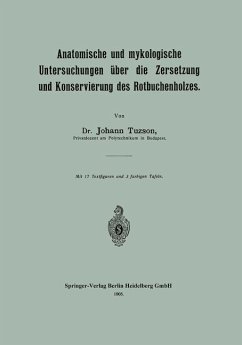 Anatomische und mykologische Untersuchungen über die Zersetzung und Konservierung des Rotbuchenholzes (eBook, PDF) - Tuzson, Johann