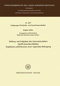 Cover Stellung und Aufgaben des Internatserziehers (eBook, PDF)