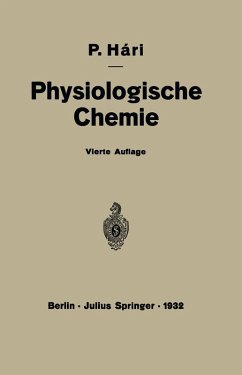 Kurzes Lehrbuch der Physiologischen Chemie (eBook, PDF) - Haari, Paul