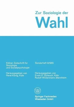 Zur Soziologie der Wahl (eBook, PDF) - Scheuch, Erwin K.; Wildenmann, Rudolf