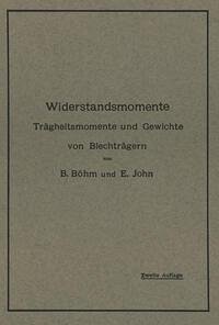 Widerstandsmomente (eBook, PDF) - Böhm, B.; John, E.