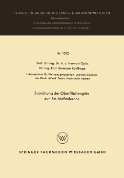 Cover Zuordnung der Oberflächengüte zur ISA-Maßtoleranz (eBook, PDF)