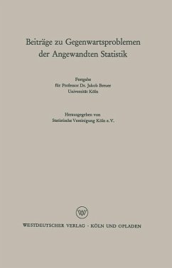 Beiträge zu Gegenwartsproblemen der Angewandten Statistik (eBook, PDF) - Loparo, Kenneth A.
