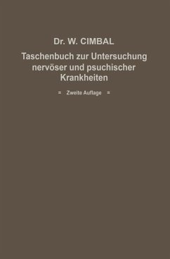 Taschenbuch zur Untersuchung nervöser und psychischer Krankheiten (eBook, PDF) - Cimbal, Walter