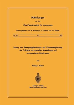 Cover Lösung von Bewegungsgleichungen und Kontinuitätsgleichung der F-Schicht mit speziellen Anwendungen auf erdmagnetische Baistörungen (eBook, PDF)