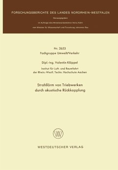 Strahllärm von Triebwerken durch akustische Rückkopplung (eBook, PDF) - Klöppel, Valentin