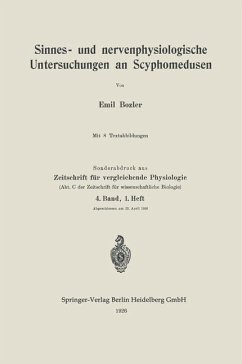 Sinnes- und nervenphysiologische Untersuchungen an Scyphomedusen (eBook, PDF) - Bozler, Emil