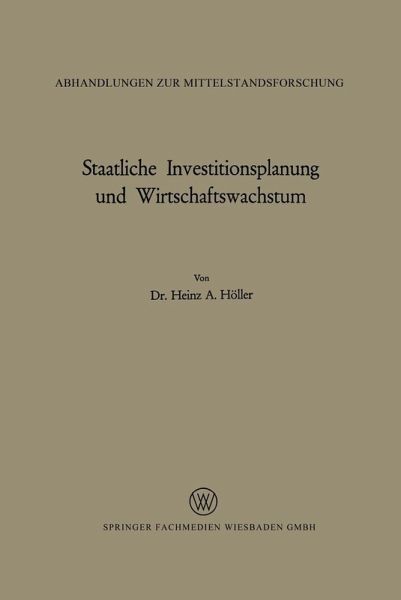Staatliche Investitionsplanung und Wirtschaftswachstum (eBook, PDF)