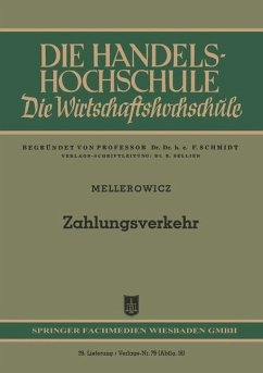 Zahlungsverkehr (eBook, PDF) - Mellerowicz, Konrad