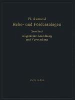 Cover Allgemeine Anordnung und Verwendung (eBook, PDF)