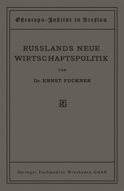 Cover Russlands Neue Wirtschaftspolitik (eBook, PDF)