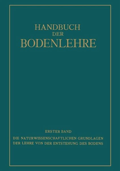 Die Naturwissenschaftlichen Grundlagen der Lehre von der Entstehung des Bodens (eBook, PDF) Die Naturwissenschaftlichen Grundlagen der Lehre von der Entstehung des Bodens (eBook, PDF)