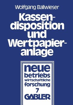 Kassendisposition und Wertpapieranlage (eBook, PDF) - Ballwieser, Wolfgang