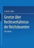 Gesetze über die Rechtsverhältnisse der Reichsbeamten (eBook, PDF)