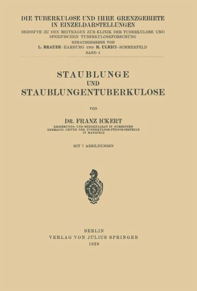 Staublunge und Staublungentuberkulose (eBook, PDF)
