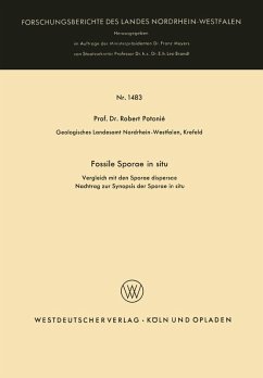 Fossile Sporae in situ (eBook, PDF) - Potonié, Robert