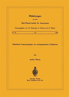 Cover Statistische Frequenzanalyse von Erdmagnetischen Pulsationen (eBook, PDF)