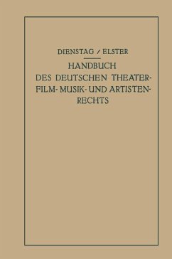Cover Handbuch des Deutschen Theater- Film- Musik- und Artistenrechts (eBook, PDF)