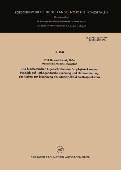 Cover Die biochemischen Eigenschaften der Staphylokokken im Hinblick auf Pathogenitätsbestimmung und Differenzierung der Keime zur Erkennung des Staphylokokken-Hospitalismus (eBook, PDF)