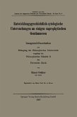 Entwicklungsgeschichtlich-cytologische Untersuchungen an einigen saprophytischen Gentianaceen (eBook, PDF)