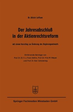 Cover Der Jahresabschluß in der Aktienrechtsreform (eBook, PDF)