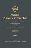 Merck's Reagenzien-Verzeichnis enthaltend die gebräuchlichen Reagenzien und Reaktionen, geordnet nach Autorennamen (eBook, PDF)