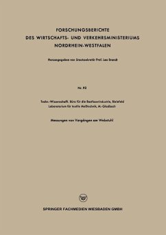 Forschungsberichte des Wirtschafts- und Verkehrsministeriums Nordrhein-Westfalen (eBook, PDF) - Brandt, Staatssekretär Leo