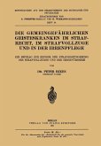 Die Gemeingefährlichen Geisteskranken im Strafrecht, im Strafvollzuge und in der Irrenpflege (eBook, PDF)