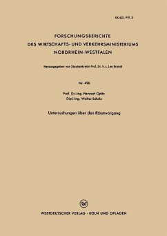 Untersuchungen über den Räumvorgang (eBook, PDF) - Opitz, Herwart