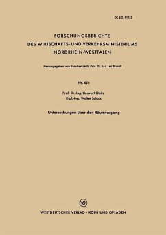 Cover Untersuchungen über den Räumvorgang (eBook, PDF)