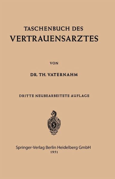 Taschenbuch des Vertrauensarztes (eBook, PDF)