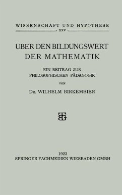 Cover Über den Bildungswert der Mathematik (eBook, PDF)