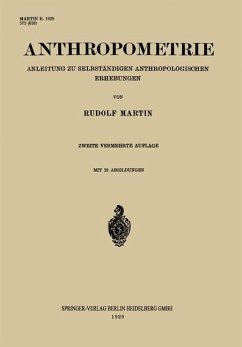 Anthropometrie (eBook, PDF) - Martin, Rudolf