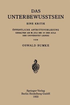 Das Unterbewusstsein (eBook, PDF) - Bumke, Oswald