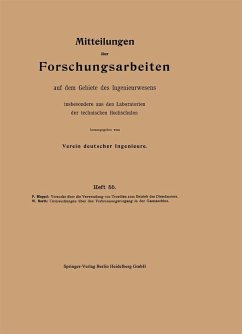 Cover Mittteilungen über Forschungsarbeiten auf dem Gebiete des Ingenieurwesens (eBook, PDF)