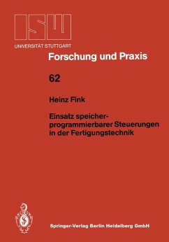 Einsatz speicherprogrammierbarer Steuerungen in der Fertigungstechnik (eBook, PDF) - Fink, Heinz