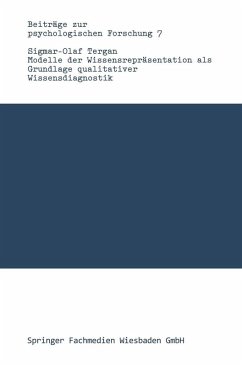 Modelle der Wissensrepräsentation als Grundlage qualitativer Wissensdiagnostik (eBook, PDF) - Tergan, Sigmar-Olaf