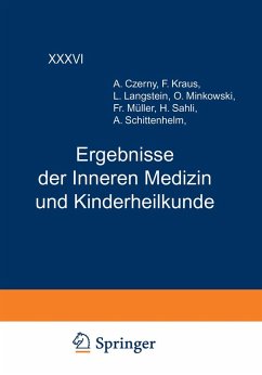 Ergebnisse der Inneren Medizin und Kinderheilkunde (eBook, PDF) - Langstein, L.; Schittenhelm, A.