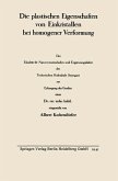 Die plastischen Eigenschaften von Einkristallen bei homogener Verformung (eBook, PDF)