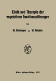 Klinik und Therapie der vegetativen Funktionsstörungen (eBook, PDF)