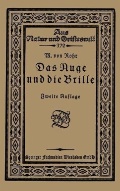 Das Auge und die Brille (eBook, PDF) - Vonrohr, M.