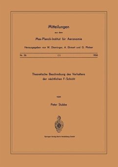 Theoretische Beschreibungen des Verhaltens der Nächtlichen F - Schicht (eBook, PDF) - Stubbe, P.