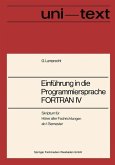 Einführung in die Programmiersprache FORTRAN IV (eBook, PDF)