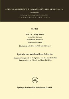 Cover Epitaxie von Metallaufdampfschichten (eBook, PDF)