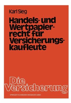 Cover Handels- und Wertpapierrecht für Versicherungskaufleute (eBook, PDF)