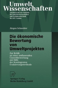 Cover Die ökonomische Bewertung von Umweltprojekten (eBook, PDF)