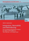 Integration, Normalität und Behinderung (eBook, PDF)