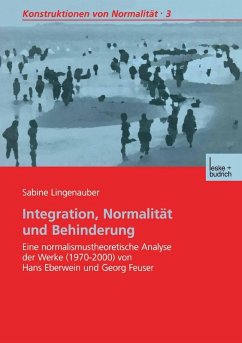 Integration, Normalität und Behinderung (eBook, PDF) - Lingenauber, Sabine