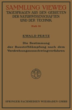 Cover Die Bestimmung der Baustoffdämpfung nach dem Verdrehungsausschwingverfahren (eBook, PDF)